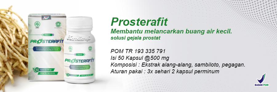 prosterafit obat herbal prostat melancarkan buang air kecil