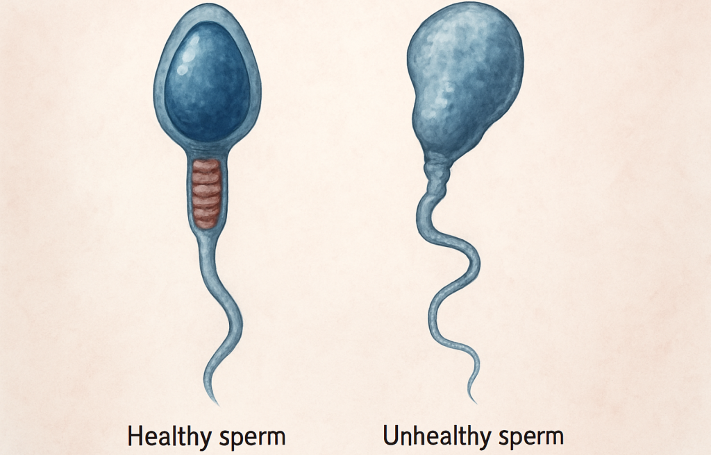 perbedaan sperma sehat dan tidak sehat