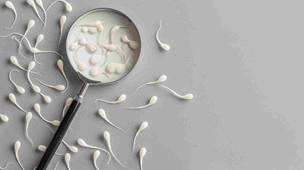 sperma encer dan sedikit vertomen