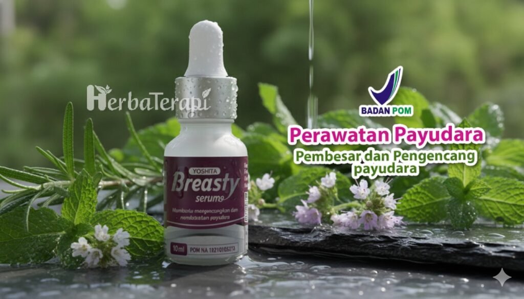 Serum Pengencang Payudara dari Bahan Alami  breasty serum