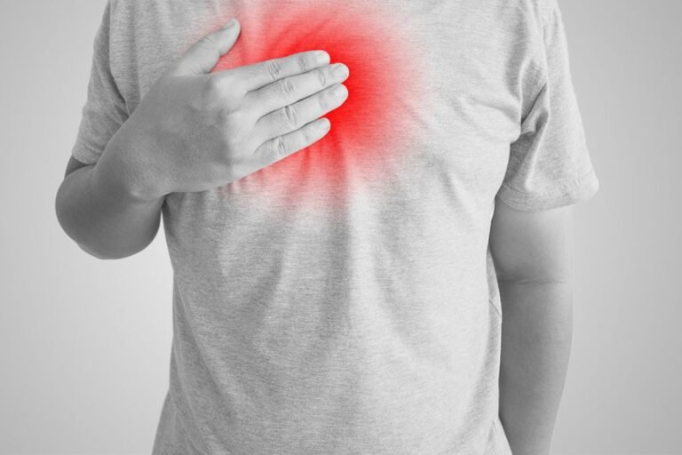 soluma dada panas dan terbakar