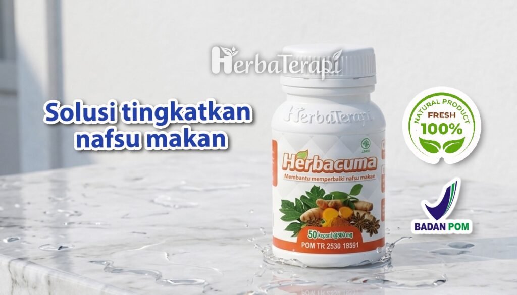 Vitamin temulawak dalam Herbacuma ampuh bikin nafsu makan naik berkali lipat