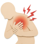 soluma kembung dan nyeri dada